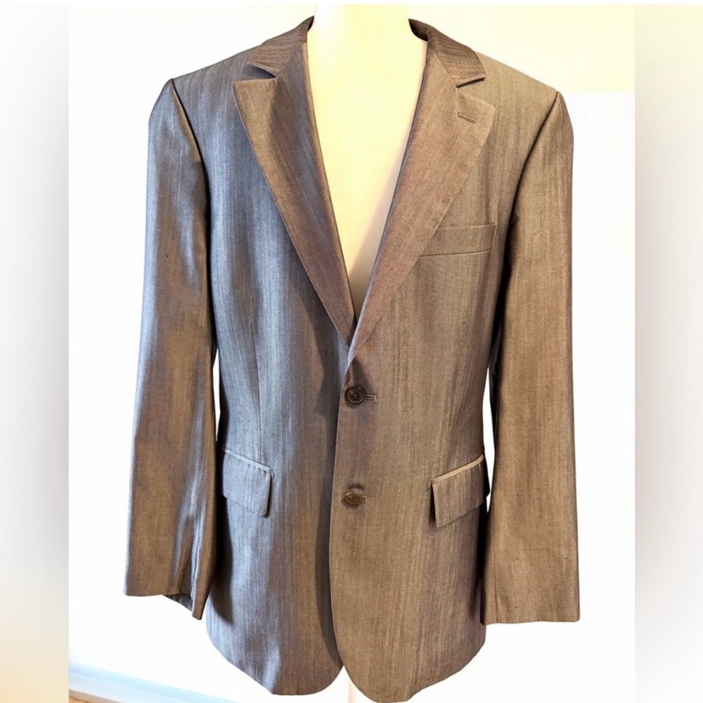 Authentic Christian Lacroix
Designer Gray Blazer for Men made in France